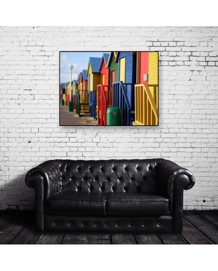 Famosas cabinas de playa, Cape Town, SudÁfrica