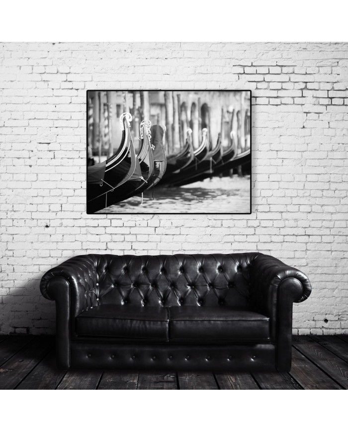 Las góndolas de Venecia, Italia