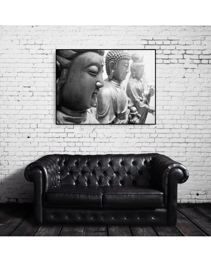 Estatuas de dioses Buda y Avalokitasvara, Tibet