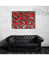 Ramo de rosas en un mercado en Guanzu, China