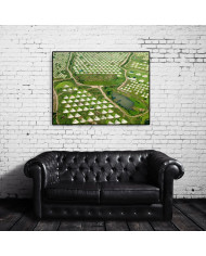 Cementerio chino a vista de pájaro