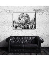 El Unisphere, símbolo de la exposición Universal de Nueva York 1964-65, Parque Flushing Meadow, Nueva York