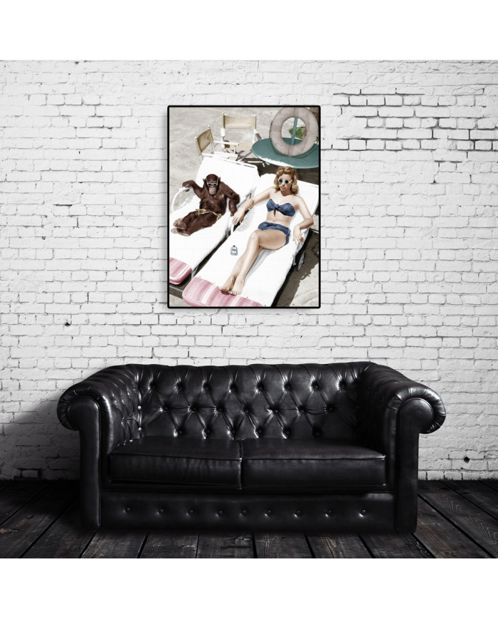 Tomando el sol con mi amigo