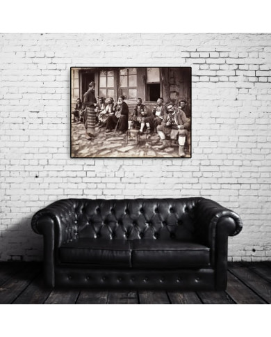 Café en una calle de Estanbul, 1900 Café en una calle de Estanbul, 1900