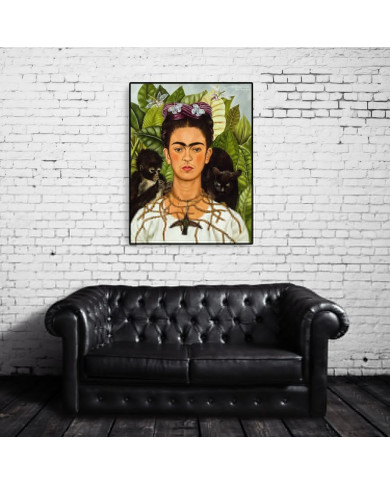 F. Kahlo, Autoportrait au collier d'épines et au colibri F. Kahlo, Autoportrait au collier d'épines et au colibri