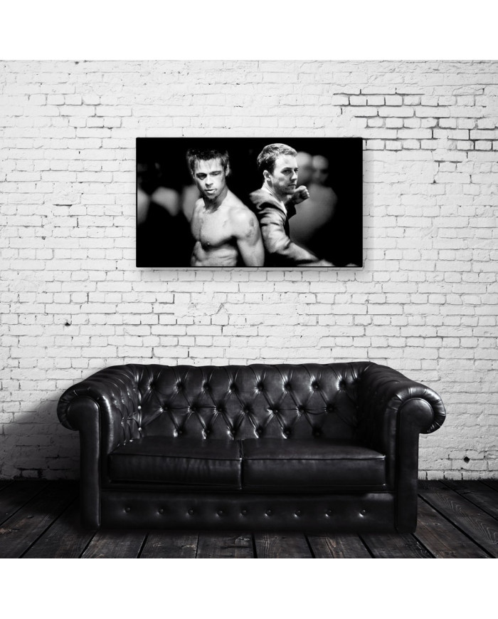 Brad Pitt y Edward Norton  en el "Club de la lucha"