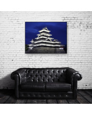 Castillo de Matsumoto al anochecer, Japón