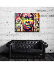 Detalle del mural de 190 metros de Eduardo Kobra, Río de Janeiro