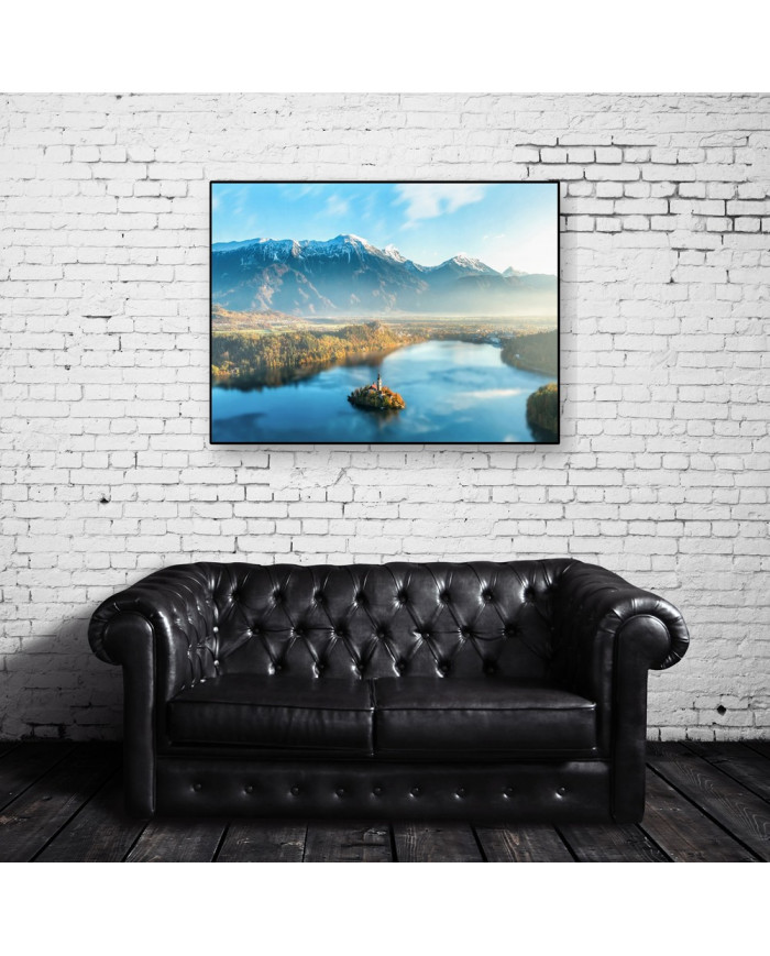 Iglesia y Castillo en el Lago Bled,  Eslovenia