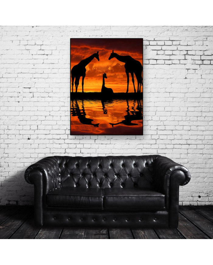 Jirafas al amanecer, Parque Nacional Masai Mara, Tanzania