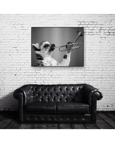 Lemur tocando la trompeta Lemur tocando la trompeta