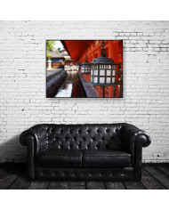 Linternas en Itsukushima Shrine, Miyajima, Japón