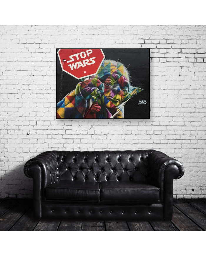 Maestro Yoda según mural de Eduardo Kobra