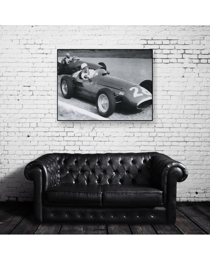 Stirling Moss con Maserati y Juan Manuel Fangio con Ferrari, 1956