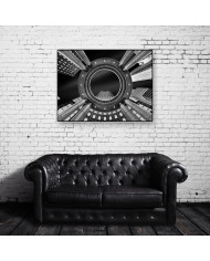 Vista nocturna de rascacielos, Nueva York