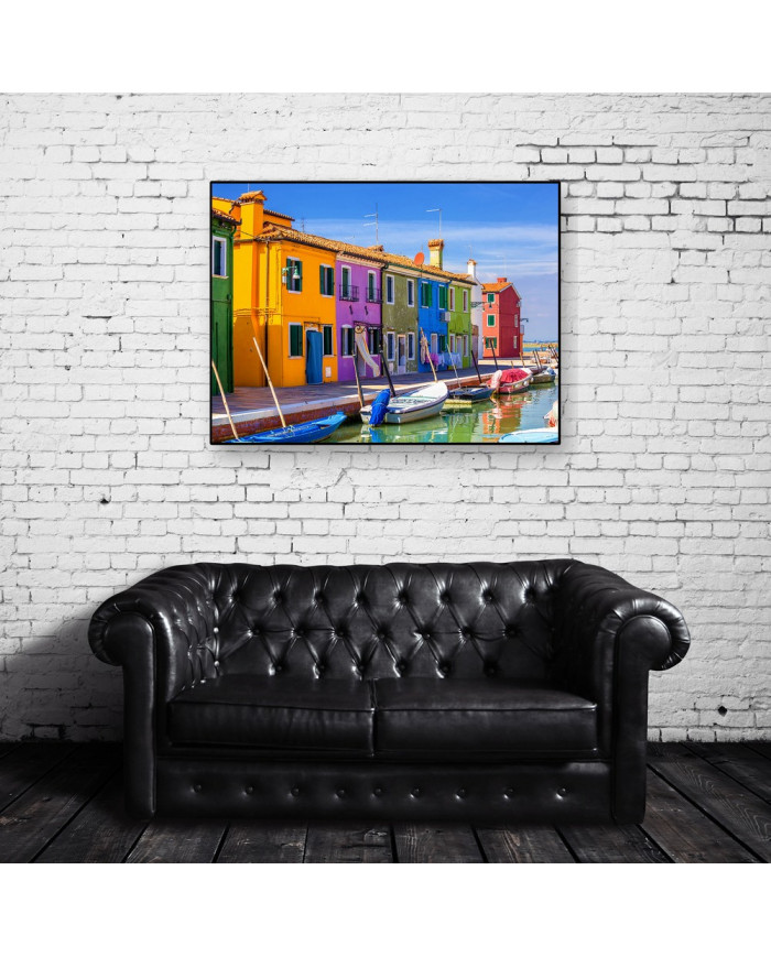 Casas de Burano,  Venecia, Italia