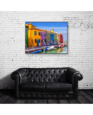 Casas de Burano,  Venecia, Italia