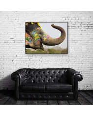 Elefante en el festival de Jaipur, India