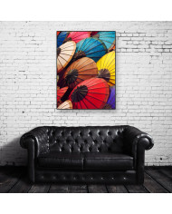 Paraguas artesanos,Laos