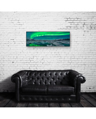 Vista panorámica, Arbola boreal en lago Jokulsarlon, Islandia