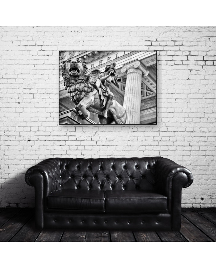 Estatua en el centro histórico de Berlín, Alemania