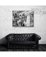 Estatua en el centro histórico de Berlín, Alemania