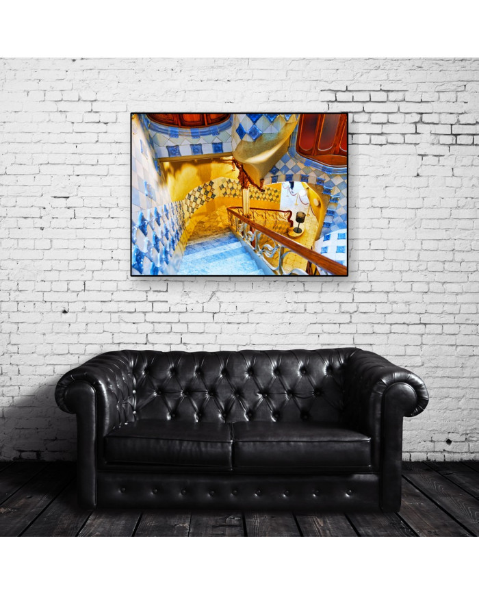 Interior de la Casa Batlló de Gaudí, Barcelona, España