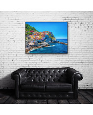 Manarola, Cinque Terre, Mar de Liguria, Italia