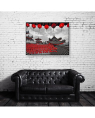 Linternas en el Templo de Thean Hou, Kuala Lumpur, Malaysia