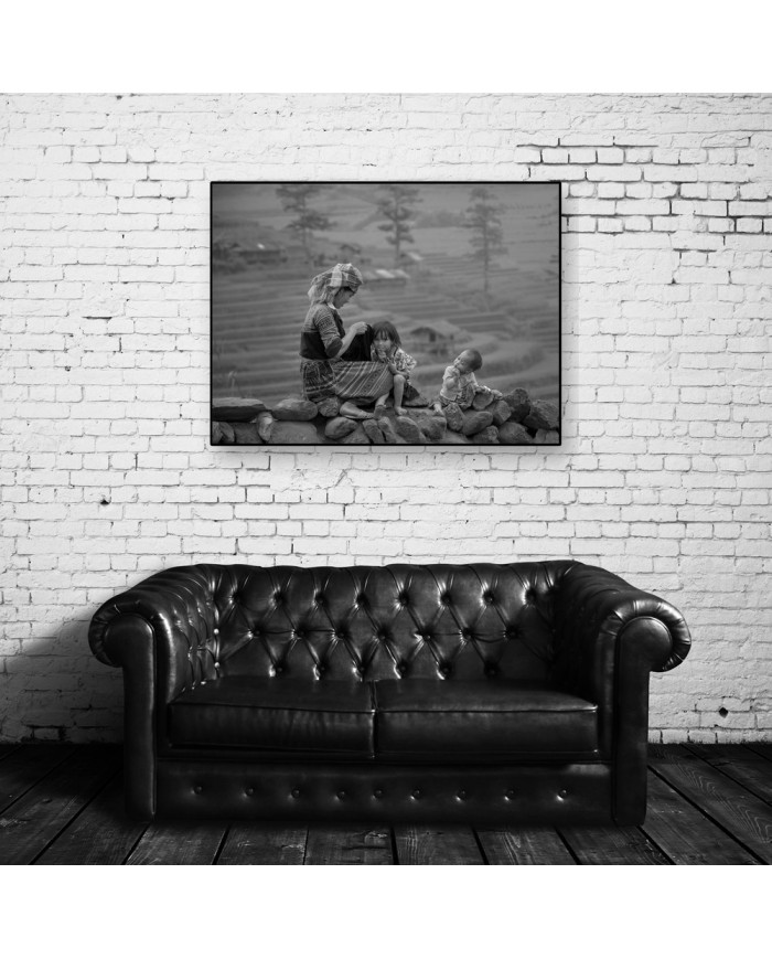 Trabajando en las terrazas de arroz, China