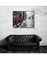 Bicicleta en el centro de la ciudad