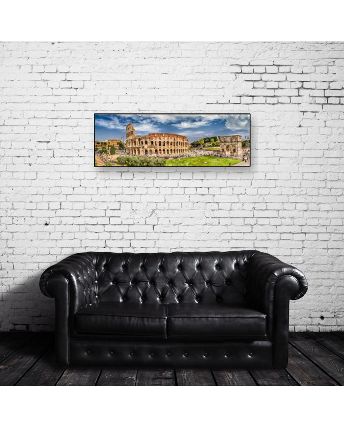 Coliseum junto al Arco de Constantino, Roma, Itaila