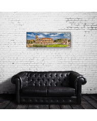 Coliseum junto al Arco de Constantino, Roma, Itaila