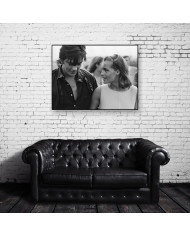 Alain Delon con Romy Schneider, rodaje de La Piscine de Jacques Deray, 1968