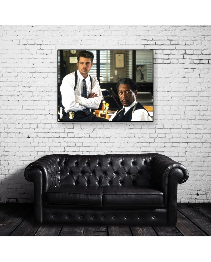 Brad Pitt & Morgan Freeman en Seven