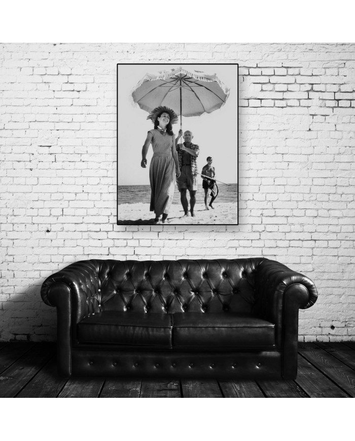 Pablo Picasso y Françoise Gilot, Golfe-Juan, 1948