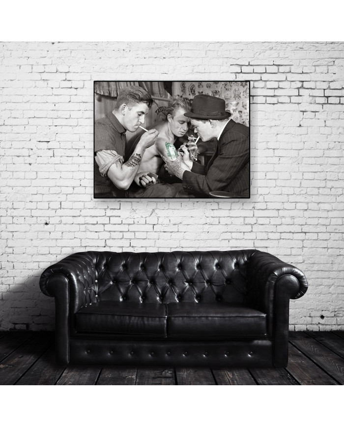 Escuela de tatuajes, Nueva York, 1950