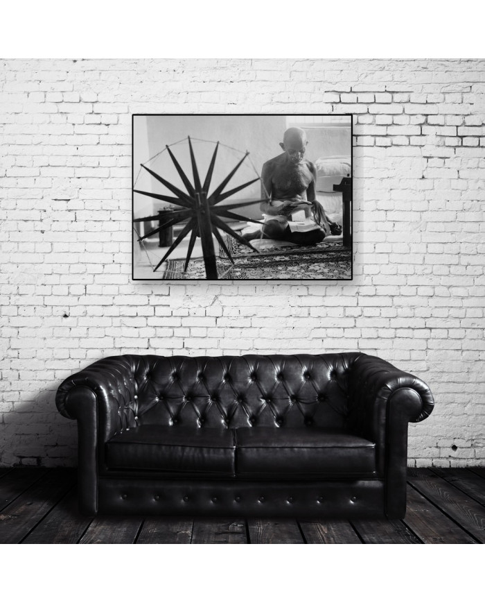 Ganhdi, horas antes de ser asesinado