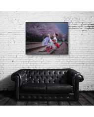 Geisha japonesa con Kimono Sakura