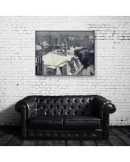 Gustave Caillebotte, Vue de toits (effet de neige)