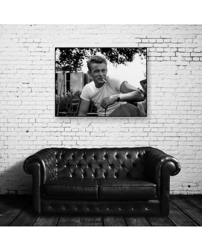 James Dean sur le tournage du film de Nicholas Ray (1955)