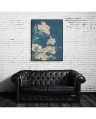 Katsushika Hokusai, Peonies and Canary