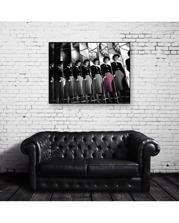 Mademoiselle Chanel in the staircase, 31 rue Cambon, Paris, 1954