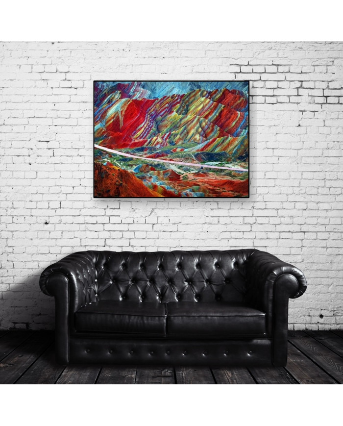 Parque Geológico Zhangye Danxia, Gansu, China.