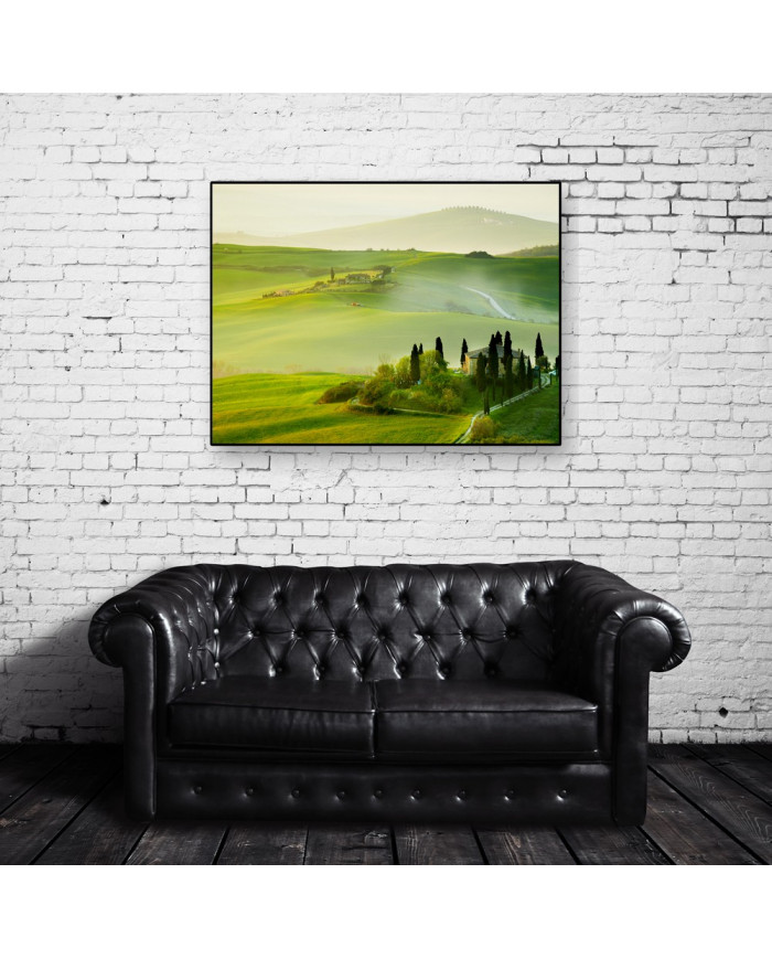 Paisaje de Toscana en primavera, Italia