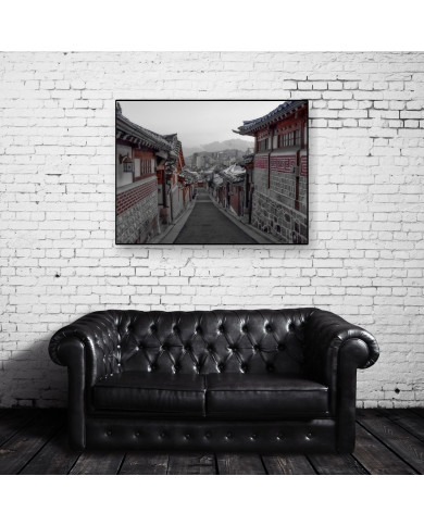 Vista del Seúl antiguo, Korea del Sur Vista del Seúl antiguo, Korea del Sur