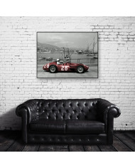 Sir Stirling Moss con su Maserati 250F, Gran Premio de Mónaco, 1956