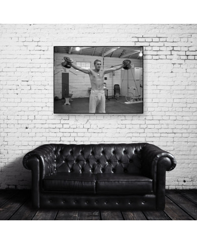 Steve Mcqueen en el gimnasio, 1963 Steve Mcqueen en el gimnasio, 1963