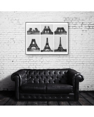 Construccion de la Torre Eiffel,1889