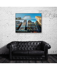 Reflejo de rascacielos, Nueva York, USA